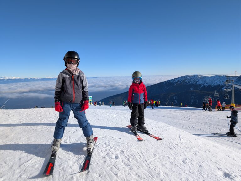 Le ski avec Adrien et Alexandre