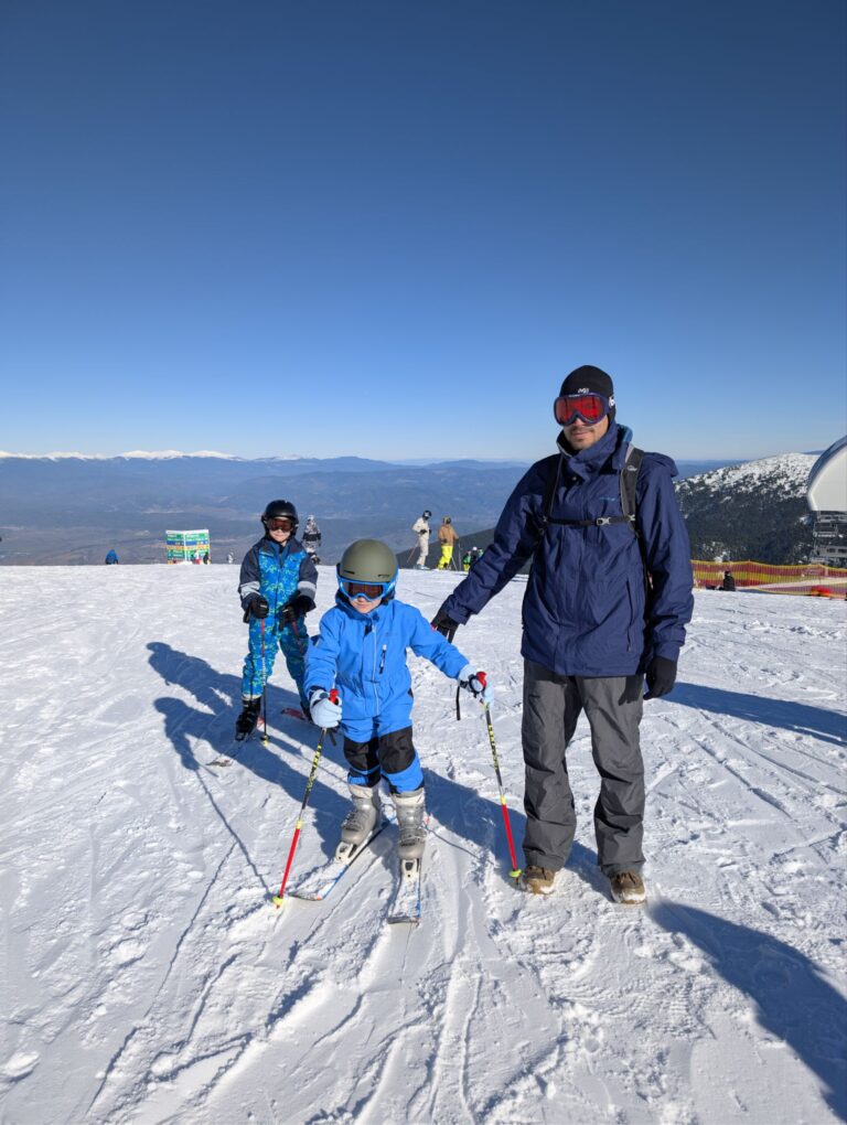 Les débuts des enfants en ski